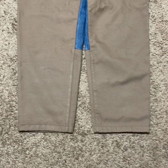 Columbia Men’s Size 40x32 Brush Briar Hunting Pants Canvas Denim Jeans Blue Tan - Picture 3 of 12